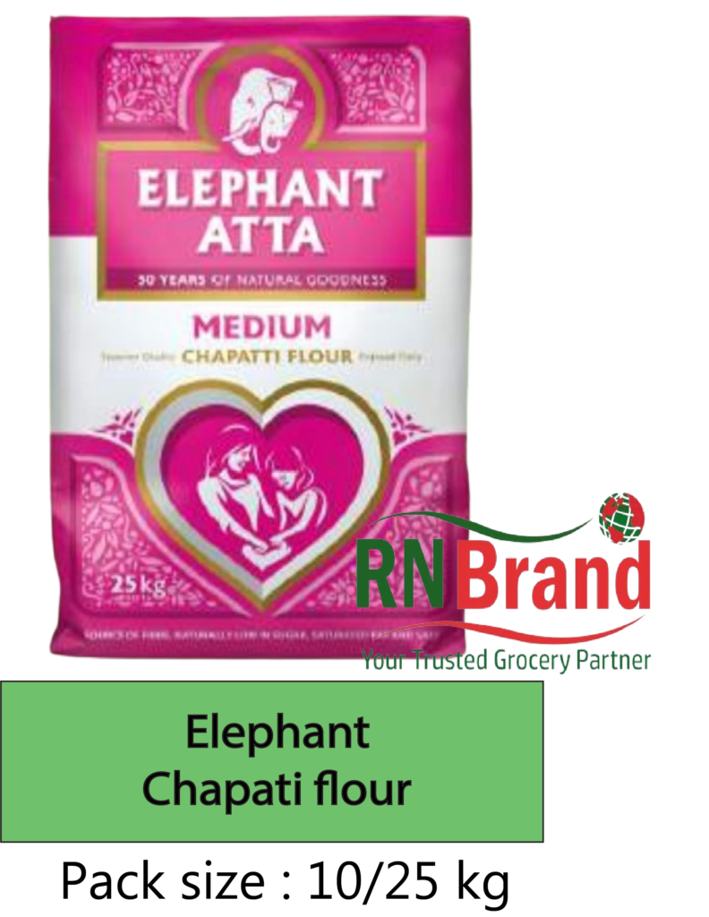     Elephant
Chapati flour